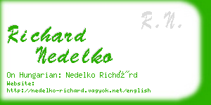 richard nedelko business card